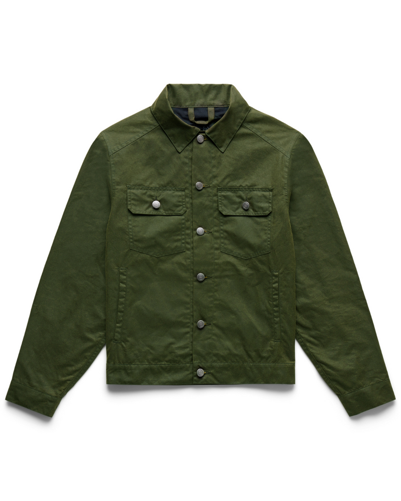 Waxed Canvas Shirt Jacket