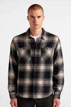 Heritage Plaid Flannel Shirt 02 Navy