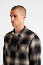 Heritage Plaid Flannel Shirt 02 Navy