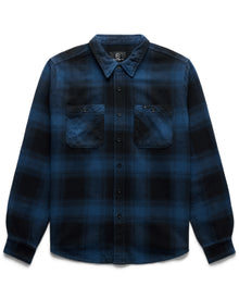 Heritage Plaid Flannel Shirt 02 Navy