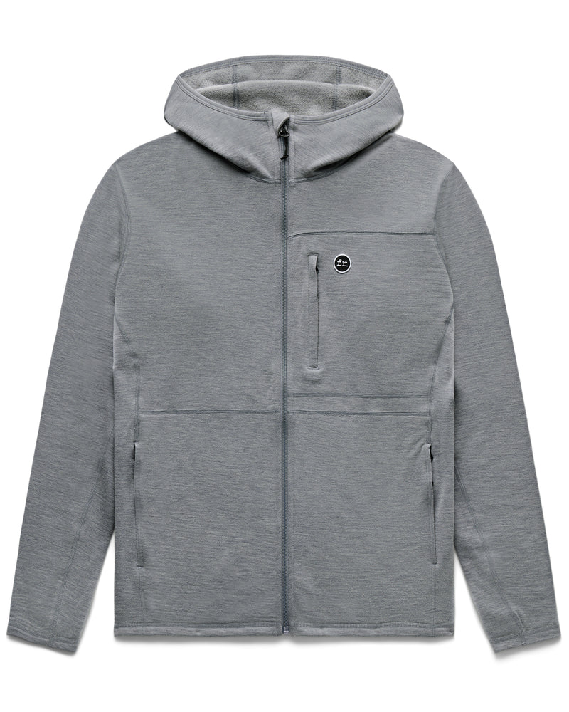 Merino Hooded Jacket Grey