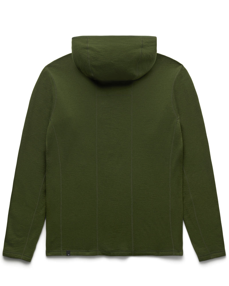 Merino Hooded Jacket Olive