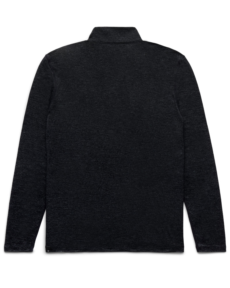 Merino Quarter Zip Black