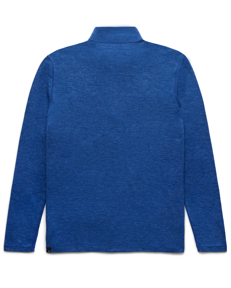 Merino Quarter Zip Blue