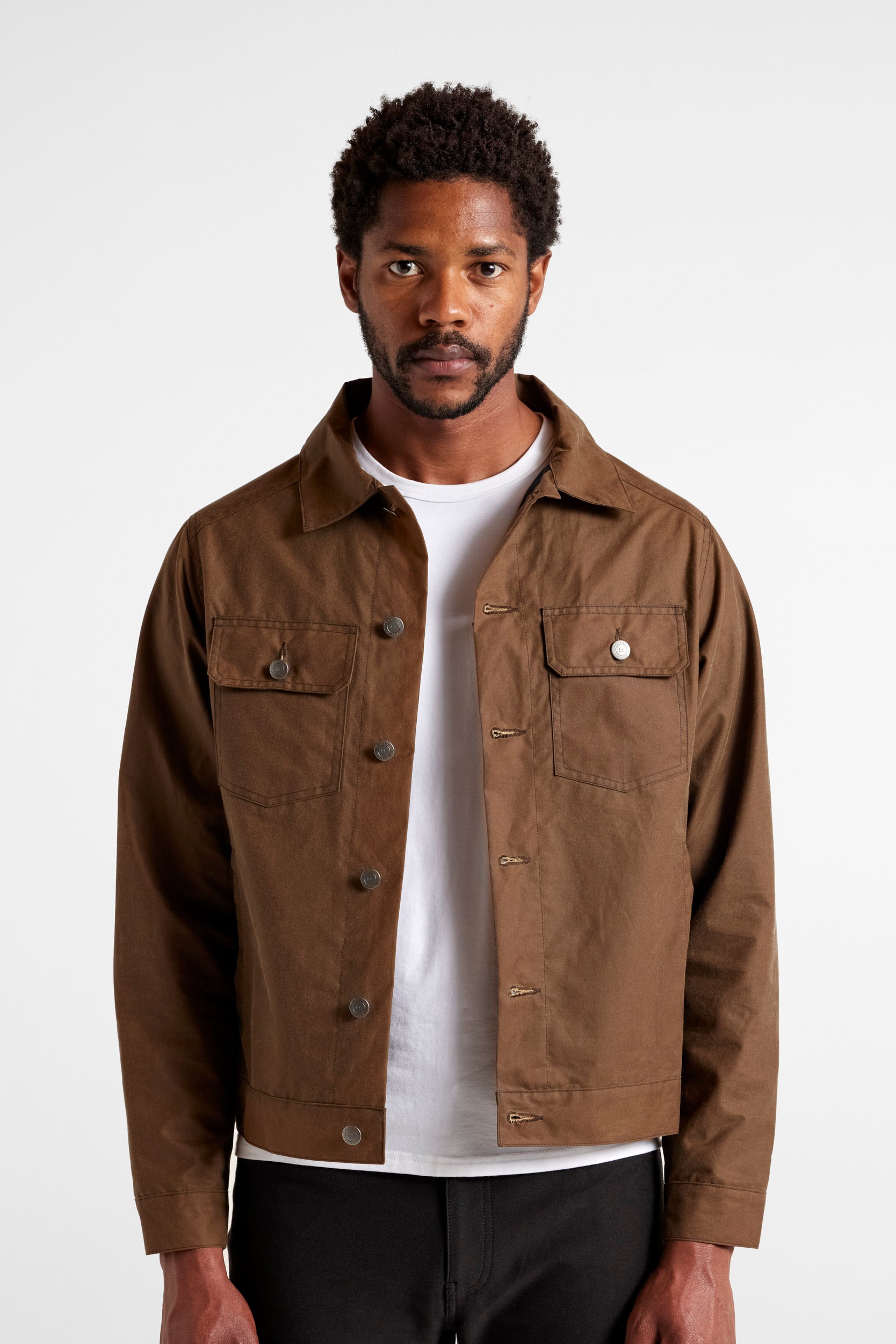 Waxed Canvas Shirt Jacket