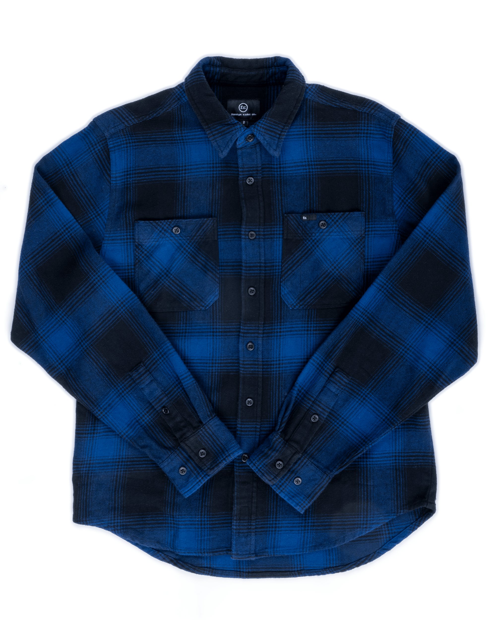 FR. Flannel Plaid Shirt 02 Navy