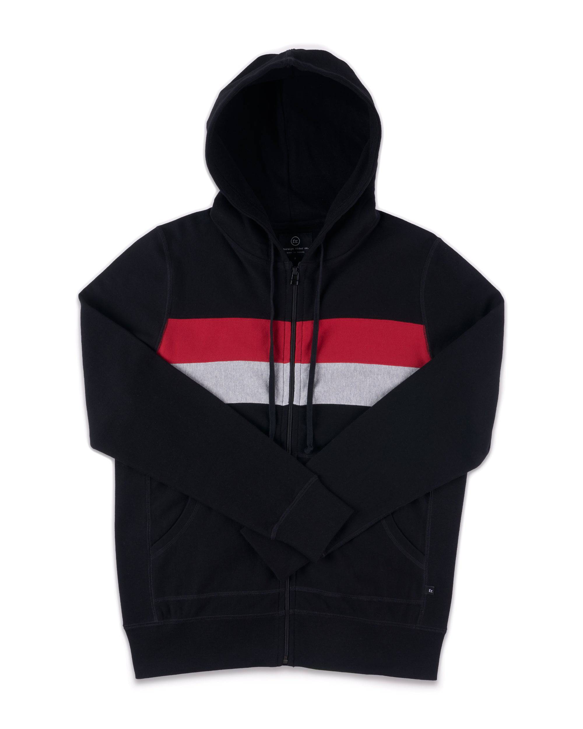Organic cotton full-zip hoodie