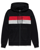 Striped Full Zip Hooded Sweatshirt